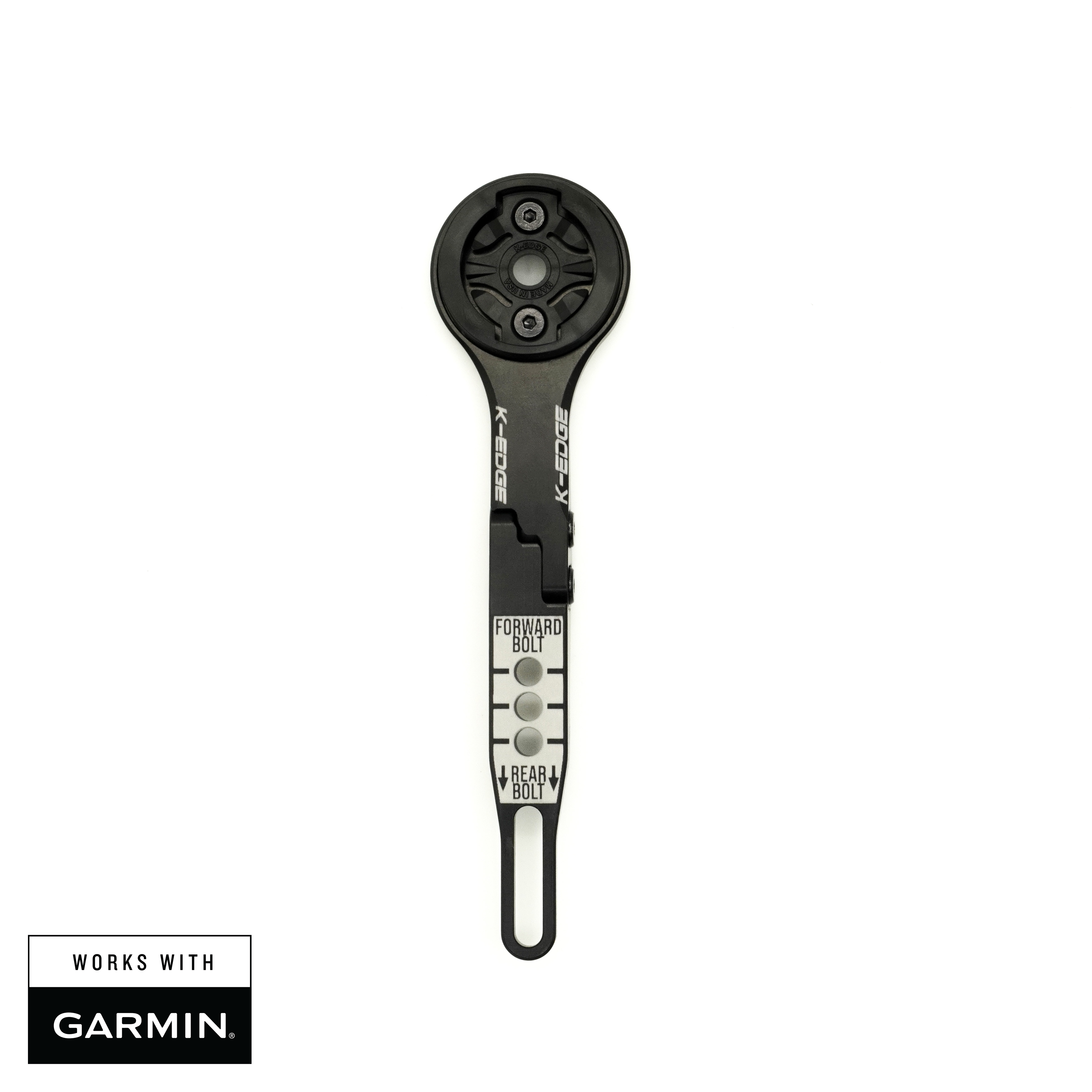 k-edge-ihs-mount-fahrradcomputer-halterung-schwarz-combo-garmin image 1