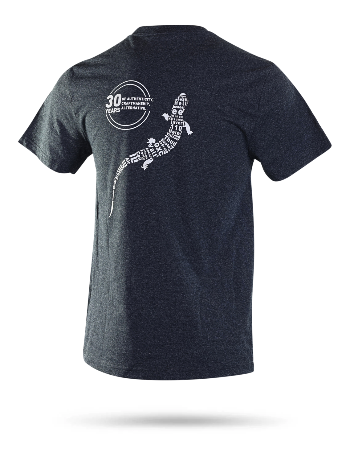 cane-creek-30th-anniversary-t-shirt-skink-herren-l-charcoal image 1