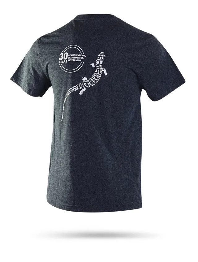 cane-creek-30th-anniversary-t-shirt-skink-herren-l-charcoal image 1