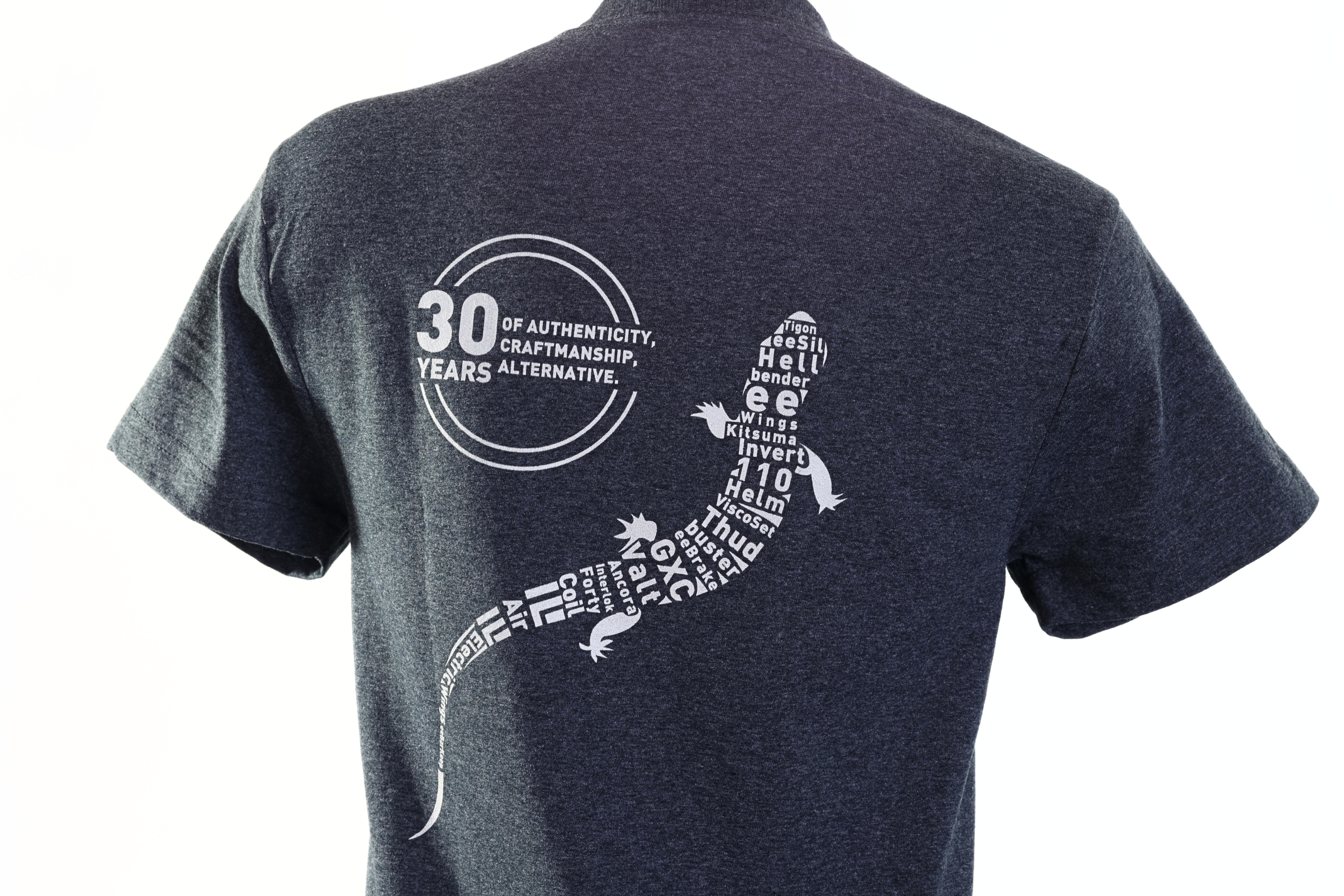 cane-creek-30th-anniversary-t-shirt-skink-herren-l-charcoal image 7