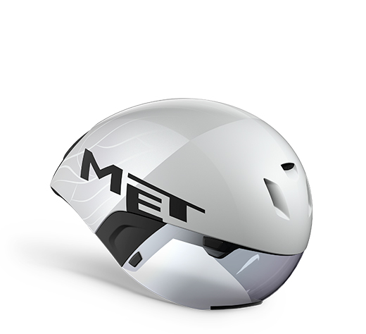met-codatronca-zeitfahrhelm-triathlon-aero-mit-visier image 1