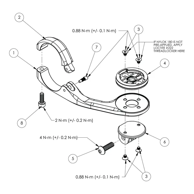 k-edge-replacement-hardware-klemmschraube-computer-mount-ersatz image 1
