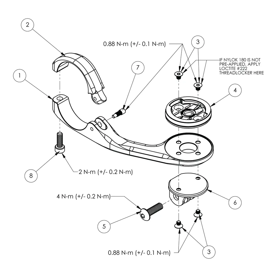 k-edge-replacement-hardware-klemmschraube-computer-mount-ersatz image 1